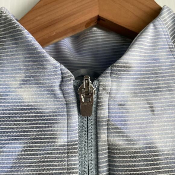 Athleta Salutation Jacquard jacket full zip front marbles style pattern sz Small - Picture 5 of 11